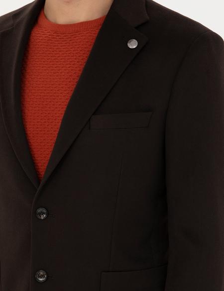 Kahverengi Kaşmir Ceket - 50279871056