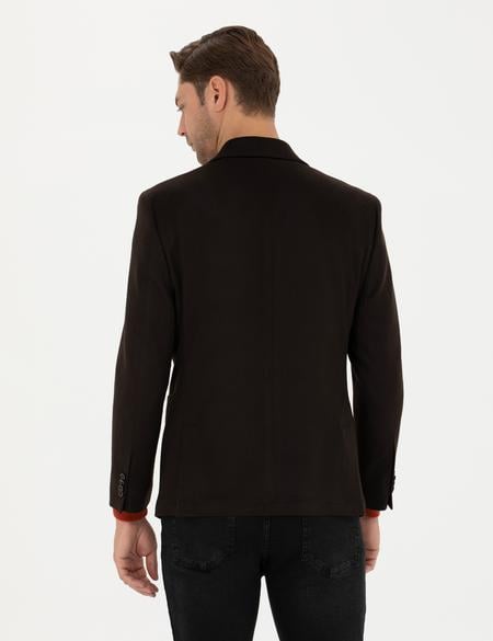 Kahverengi Kaşmir Ceket - 50279871056