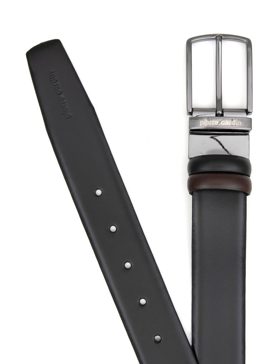 Siyah Çift Taraflı Kemer