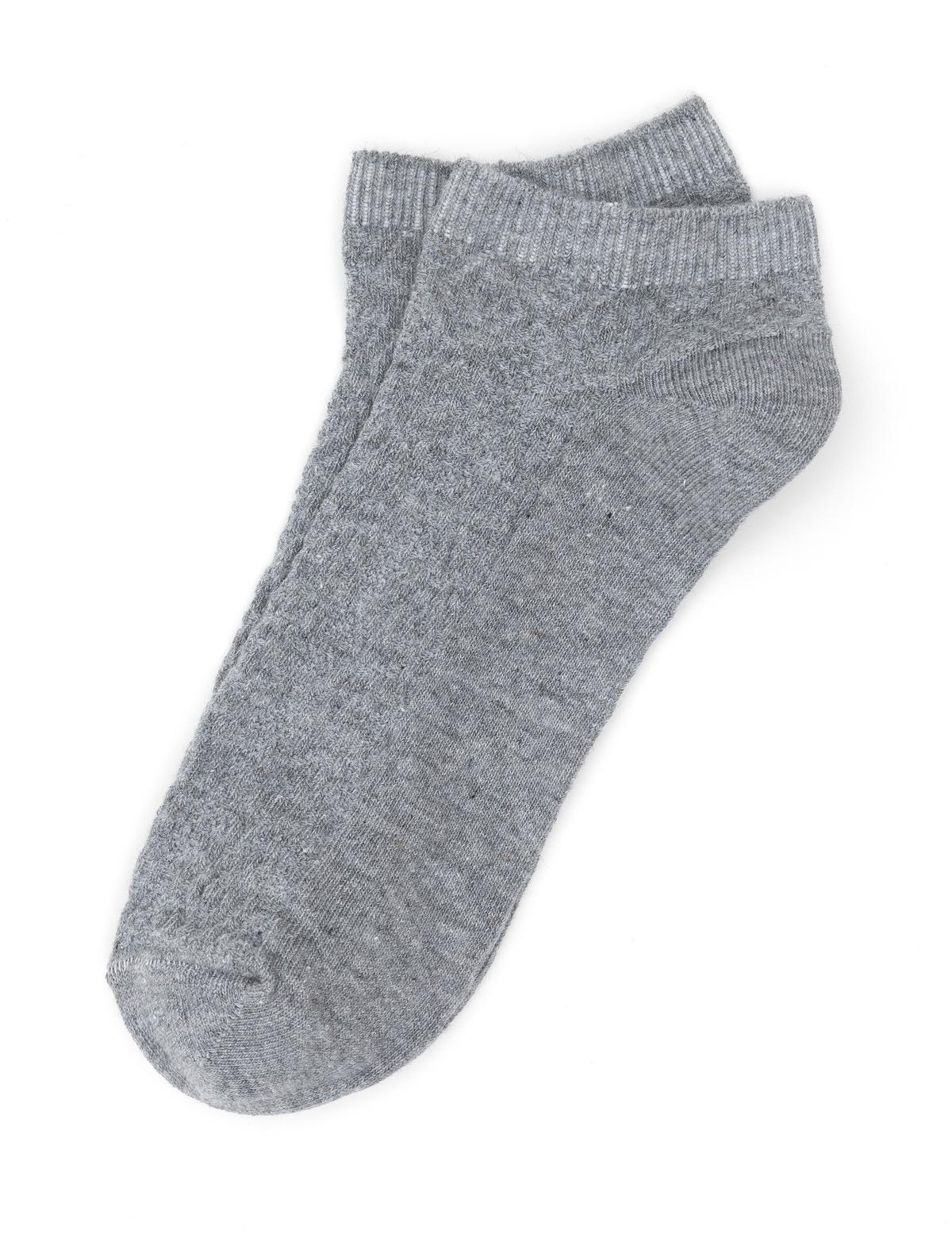 Kadın Gri Patik Çorap - 50287392001
