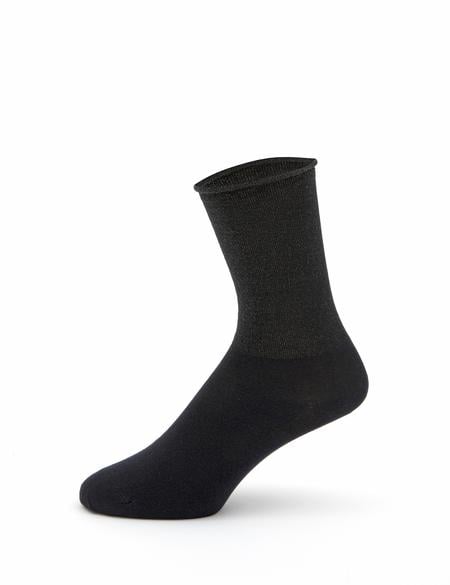 Kadın Siyah Simli Soket Çorap - 50287206006