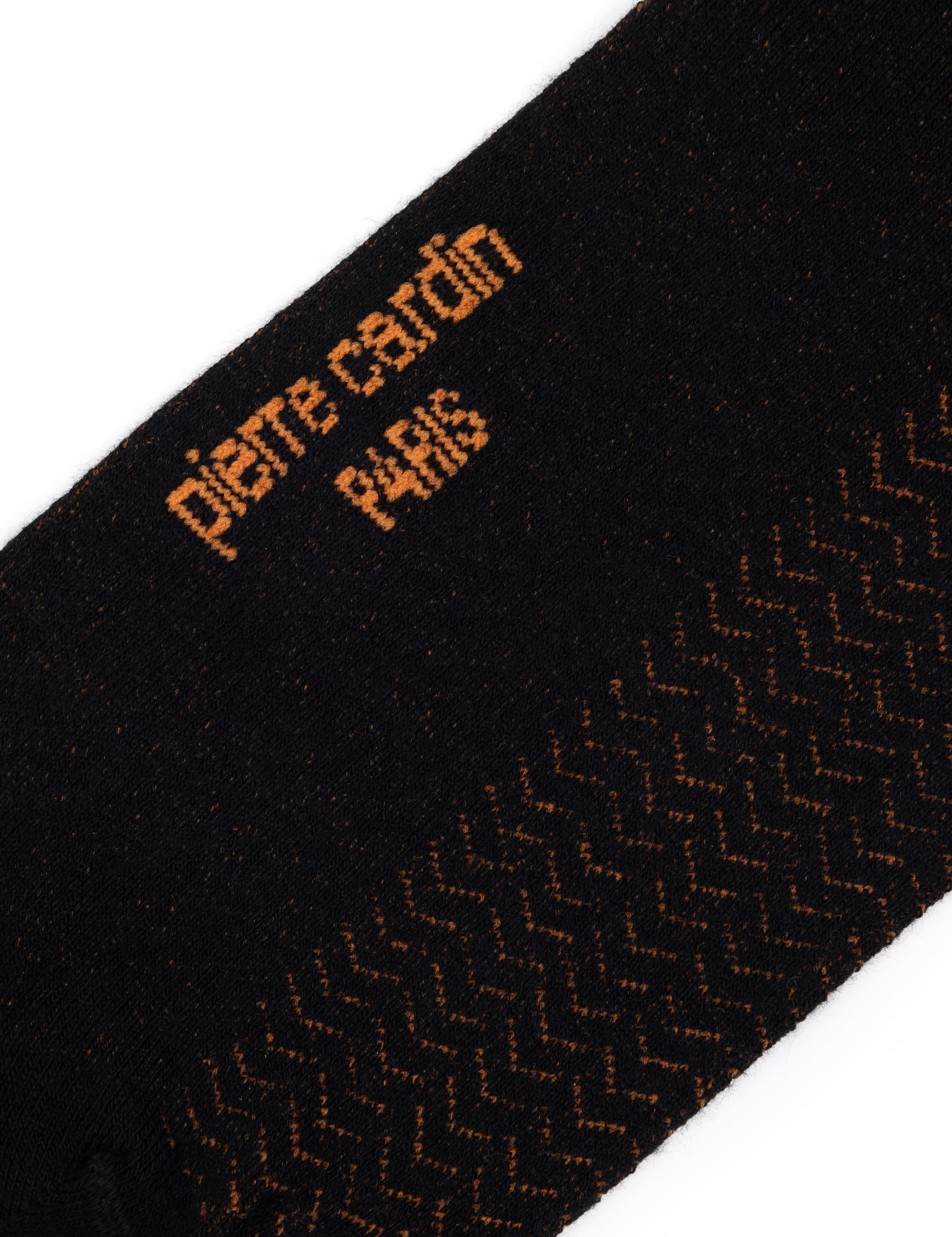 Erkek Bambu Karışımlı Siyah Soket Desenli Çorap