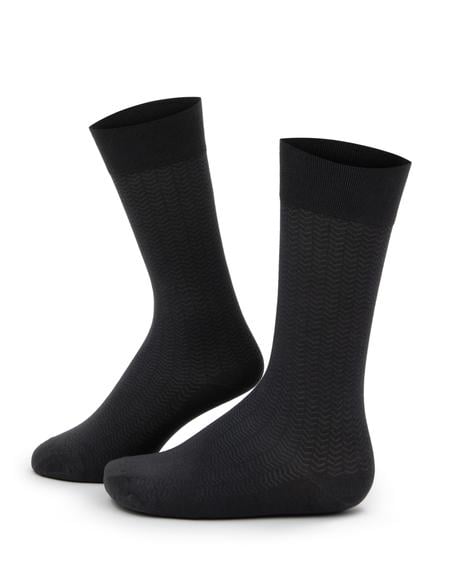 Erkek Bambu Karışımlı Antrasit Soket Desenli Çorap - 50280858002