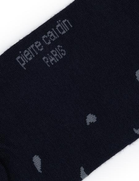 Erkek Bambu Karışımlı Lacivert Soket Desenli Çorap - 50280860002