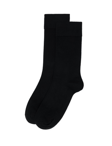 Erkek Bambu Karışımlı 2'li Paket Siyah Soket Basic Çorap