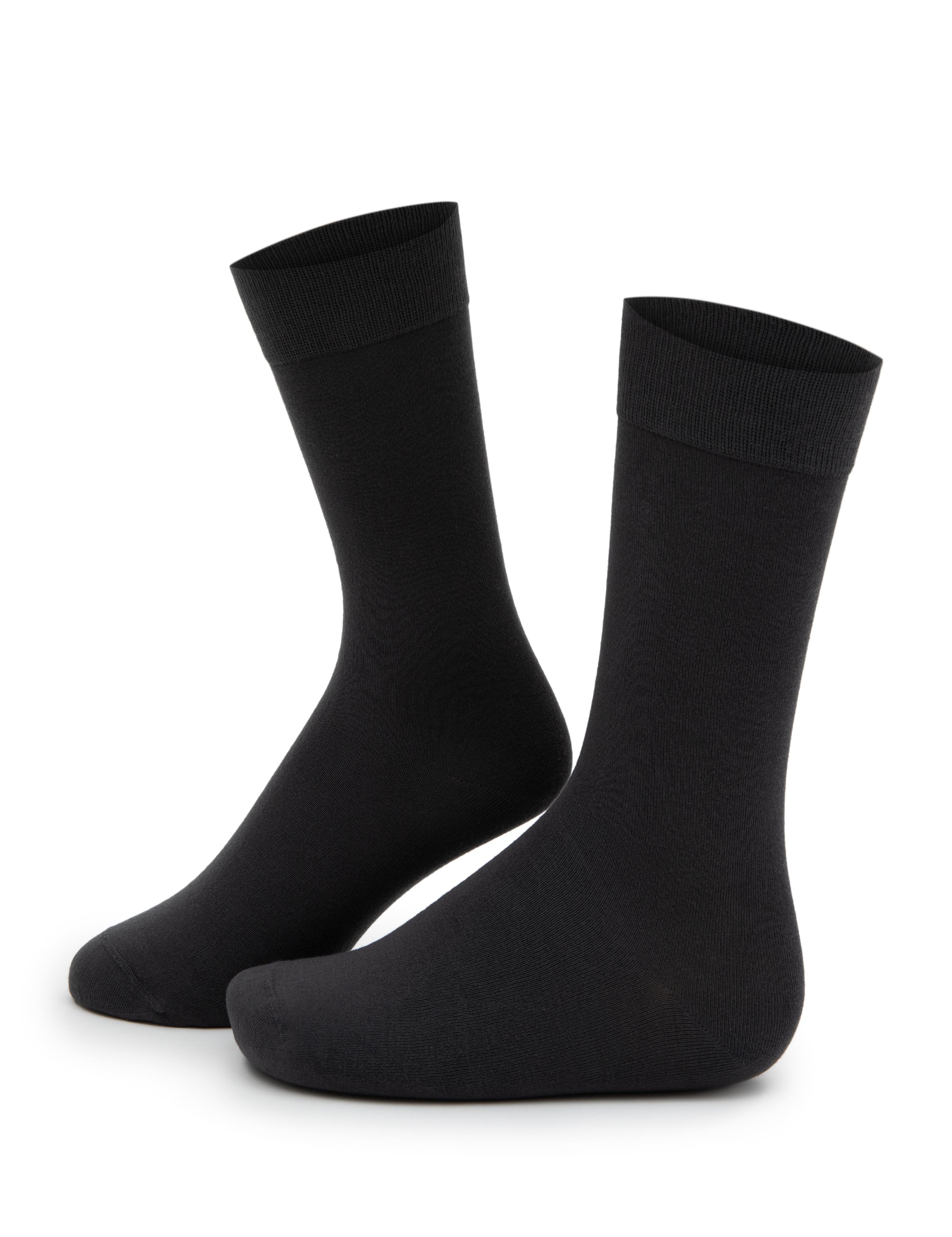 Erkek Bambu Karışımlı 2'li Paket Antrasit Soket Basic Çorap