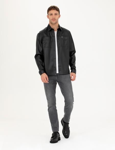 Siyah Regular Fit Gömlek - 50276365008