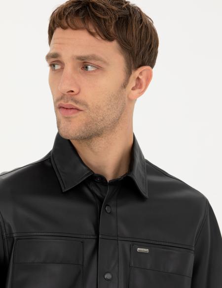 Siyah Regular Fit Gömlek - 50276365008