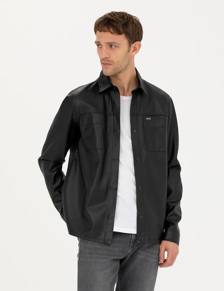 Siyah Regular Fit Gömlek - 50276365008