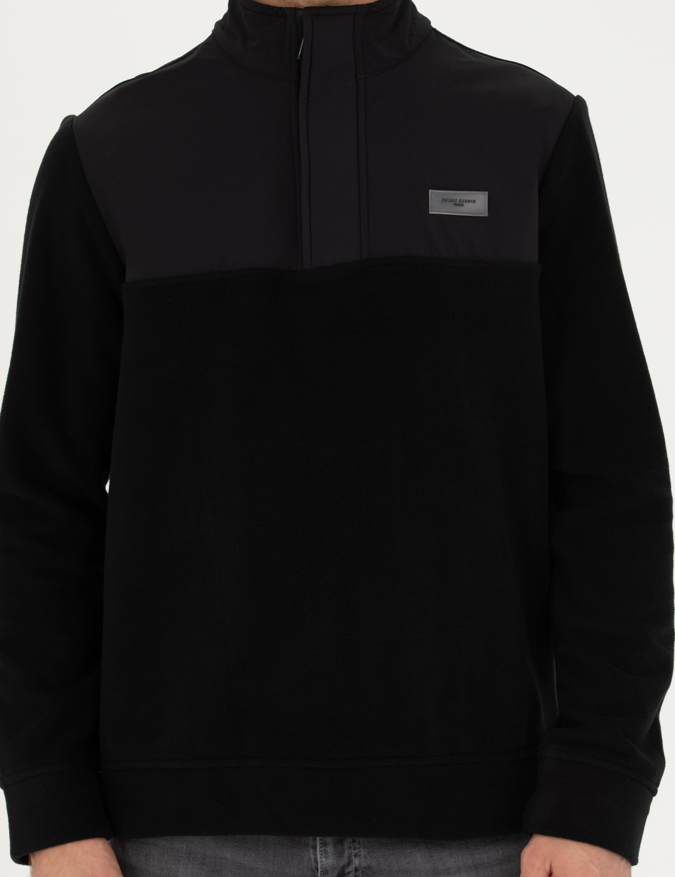 Siyah Regular Fit Sweatshirt - Image 6