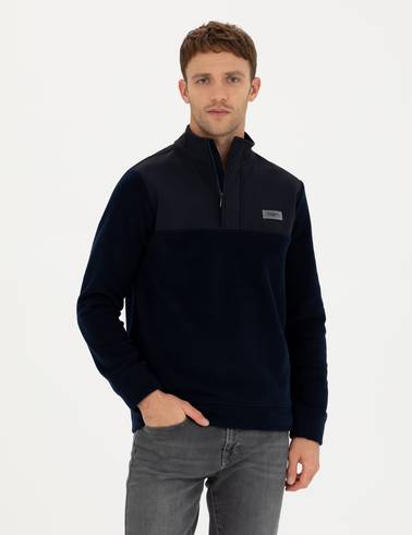Lacivert Regular Fit Sweatshirt