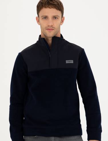 Lacivert Regular Fit Sweatshirt