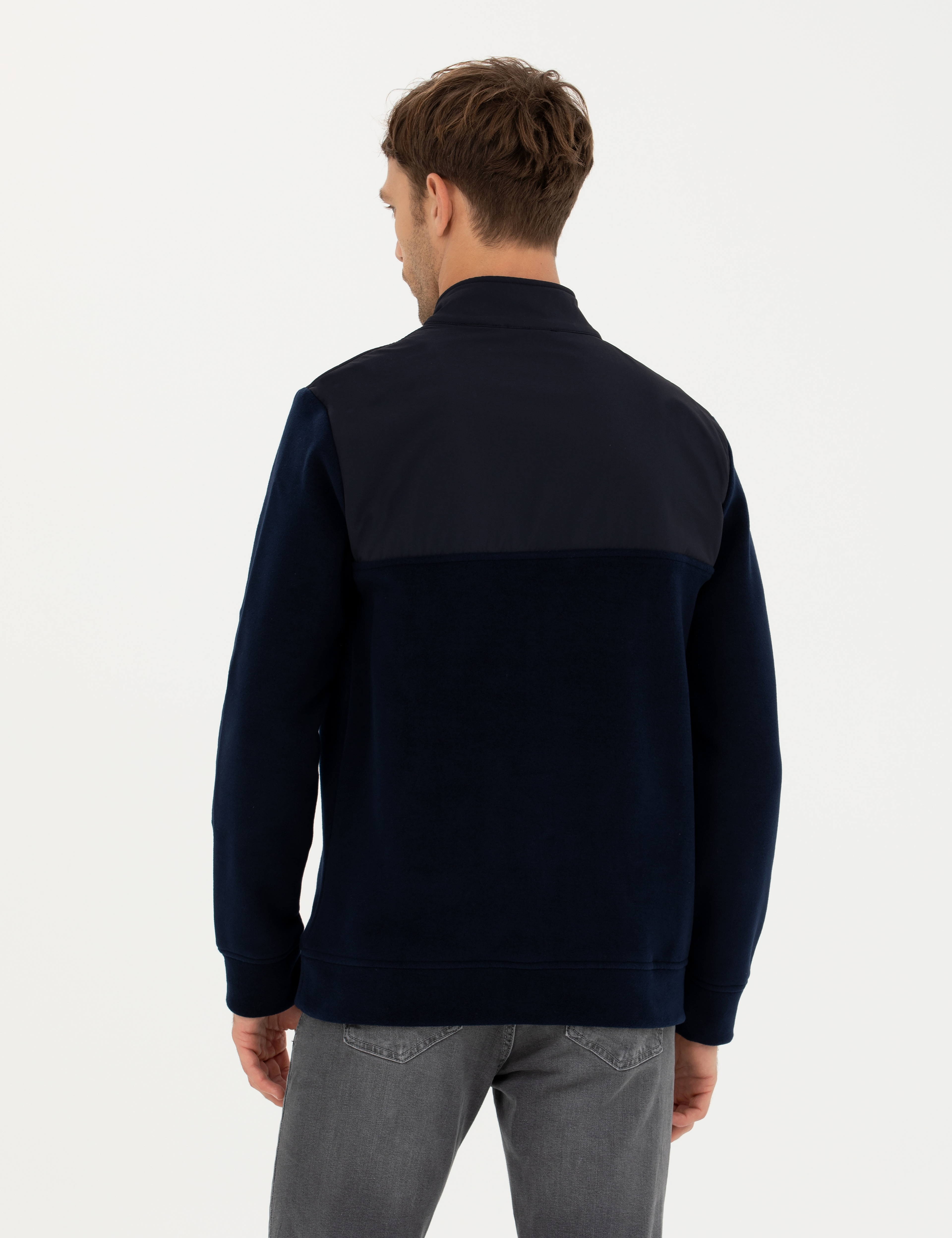 Lacivert Regular Fit Sweatshirt - Image 5