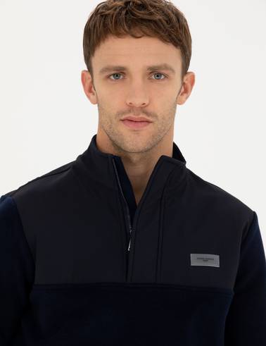 Lacivert Regular Fit Sweatshirt