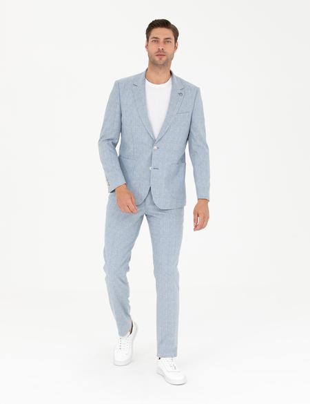Açık Mavi Slim Fit Takım Elbise - 50264994089