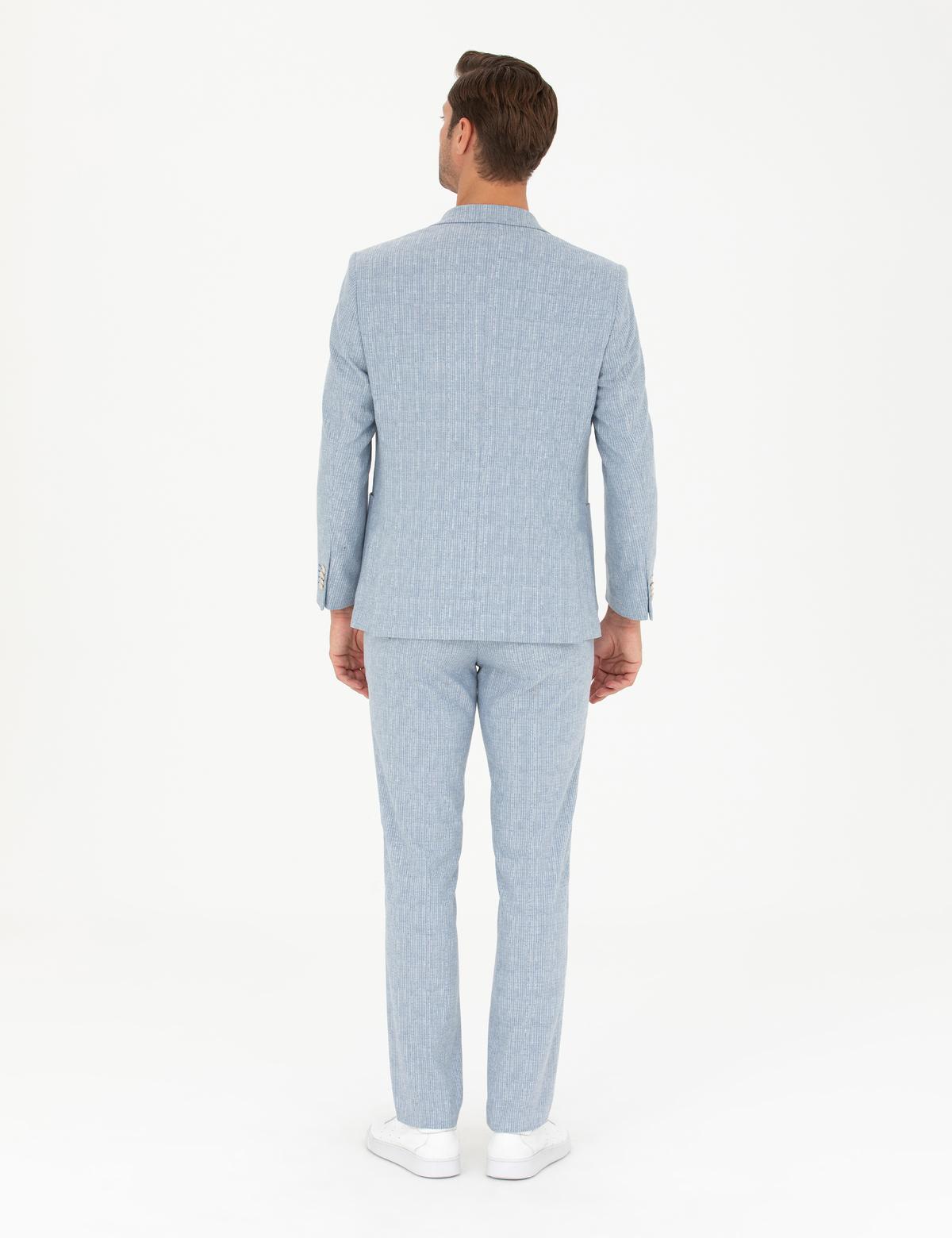 Açık Mavi Slim Fit Takım Elbise - 50264994089