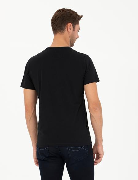 Siyah Slim Fit Basic Tişört - 50289335069