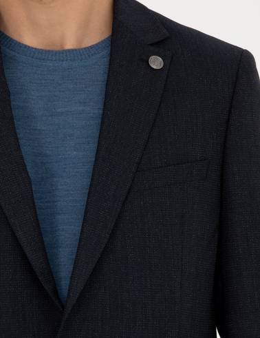 Lacivert Ekstra Slim Fit Blazer Ceket