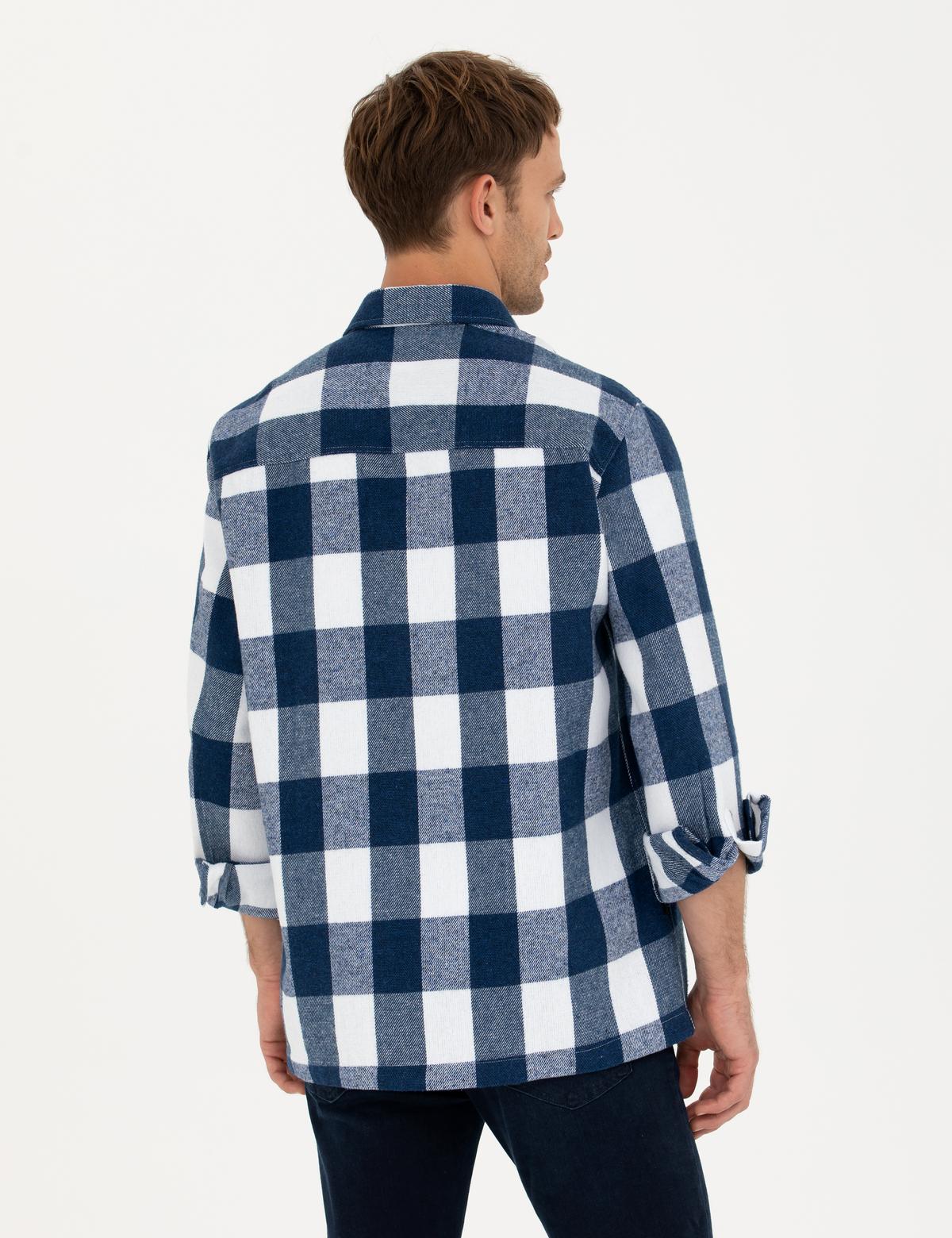 Lacivert Comfort Fit Gömlek Ceket - 50277888007