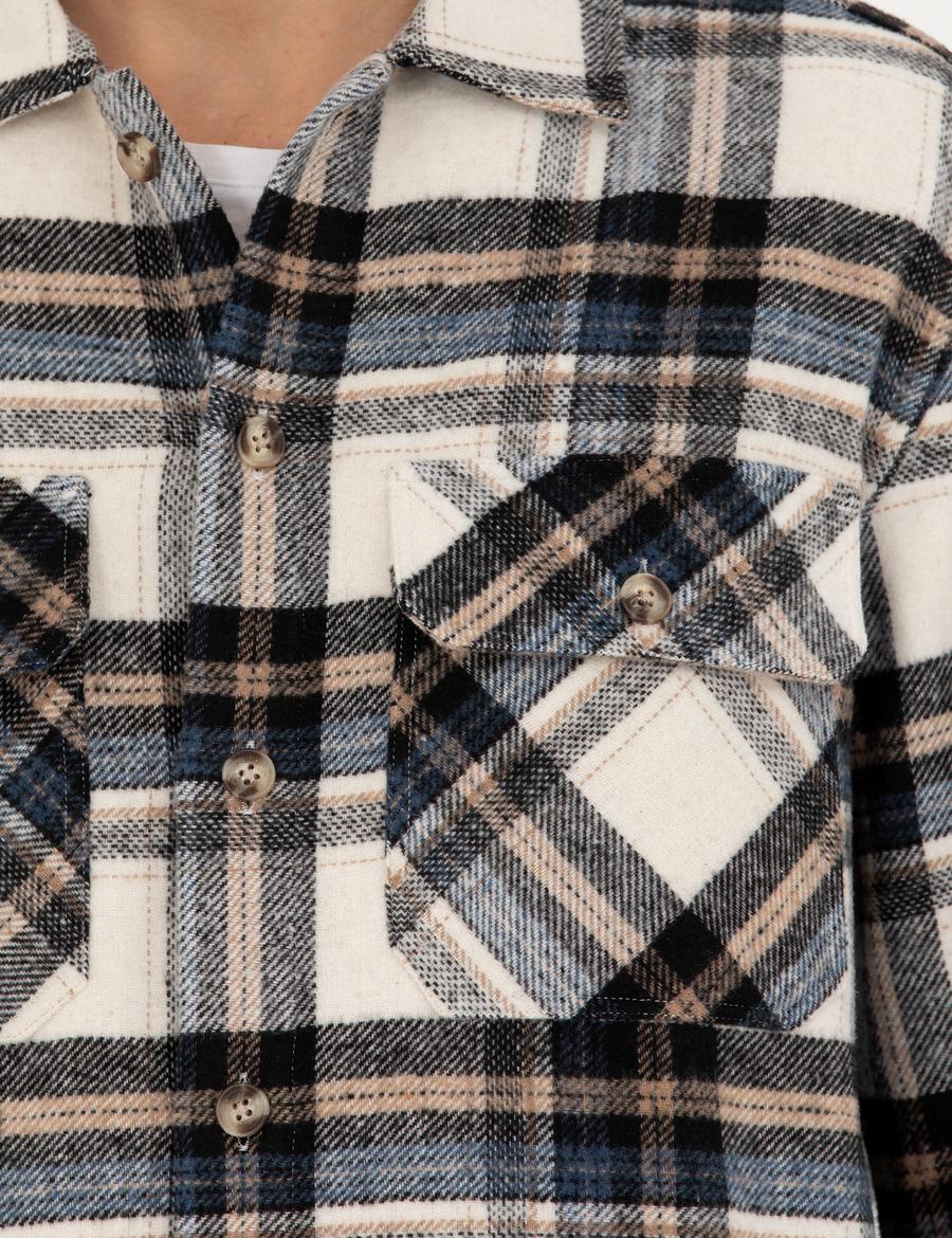 Lacivert Oversize Gömlek Ceket