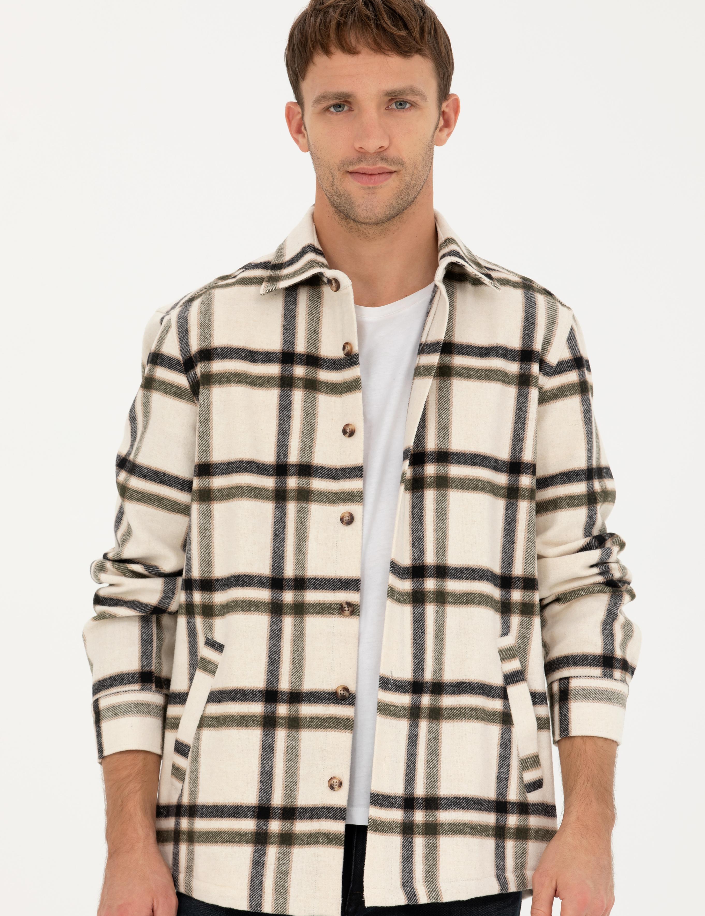 Haki Oduncu Comfort Fit Gömlek