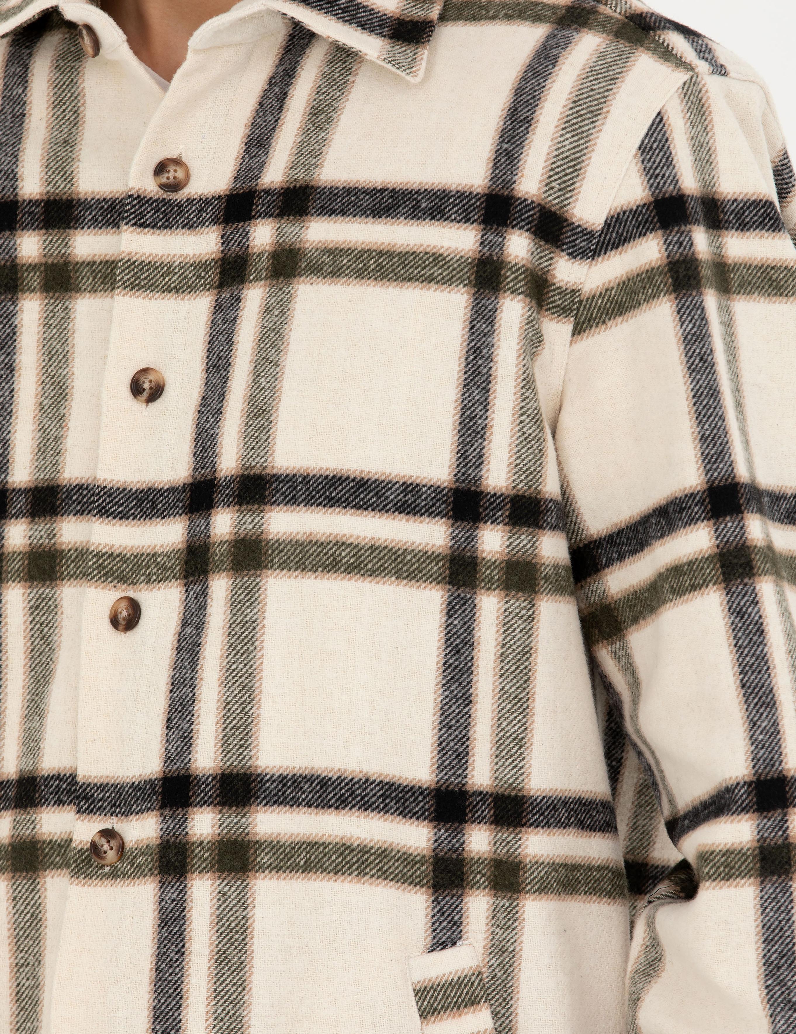 Haki Oduncu Comfort Fit Gömlek