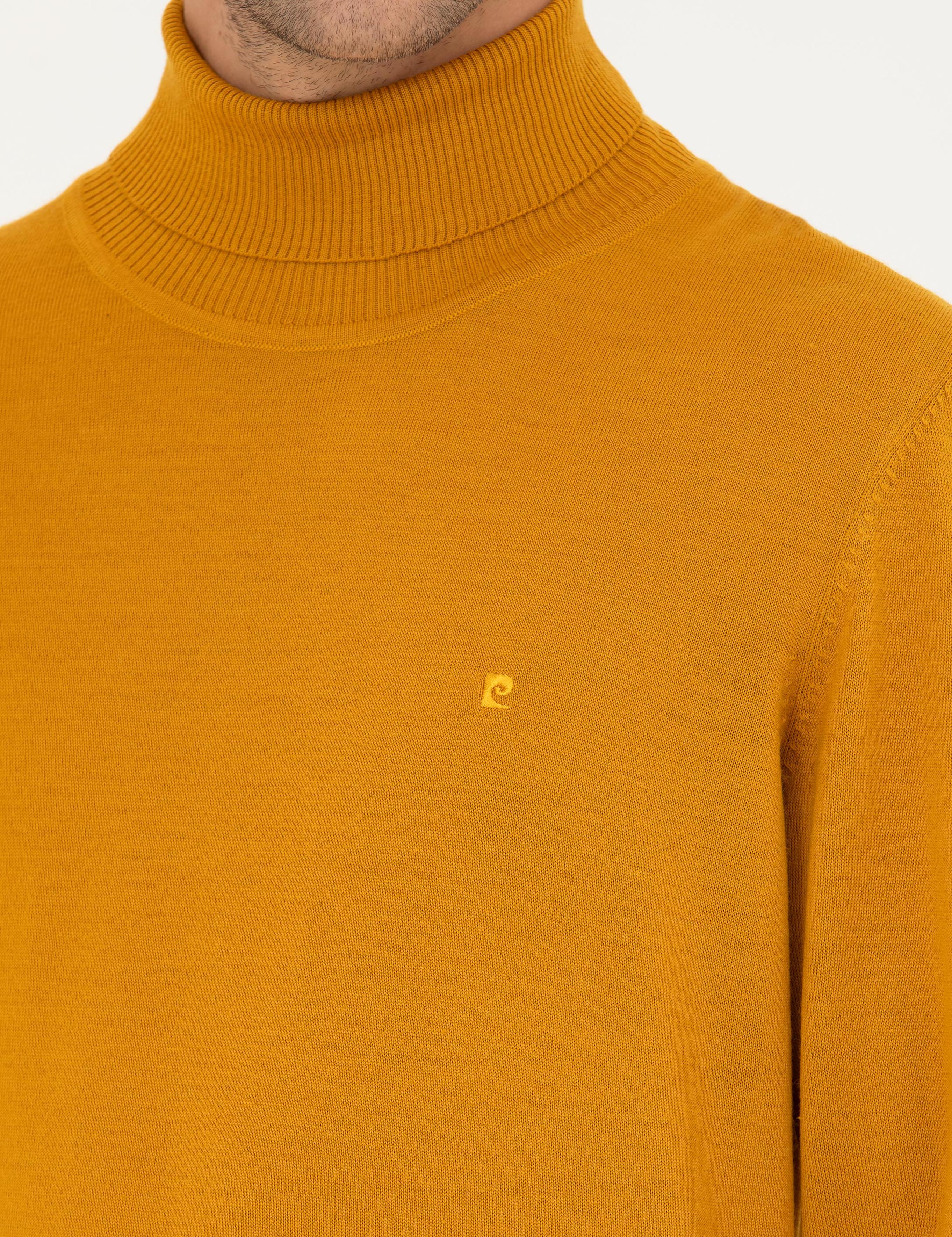 Safran Slim Fit Balıkçı Yaka Yün Karışımlı Basic Triko Kazak