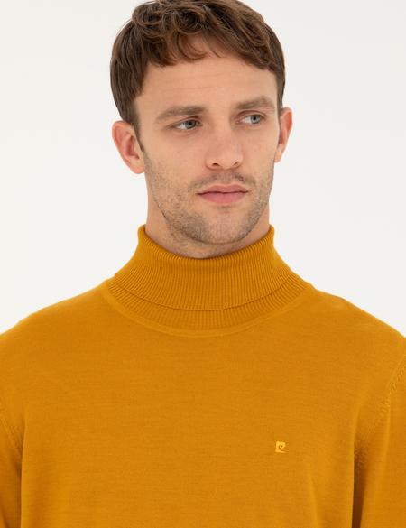 Safran Slim Fit Balıkçı Yaka Yün Karışımlı Basic Triko Kazak - 50270052056