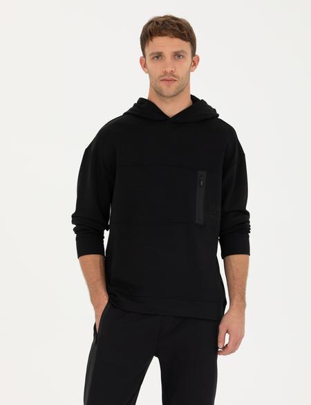 Siyah Regular Fit Sweatshirt - 50272510037