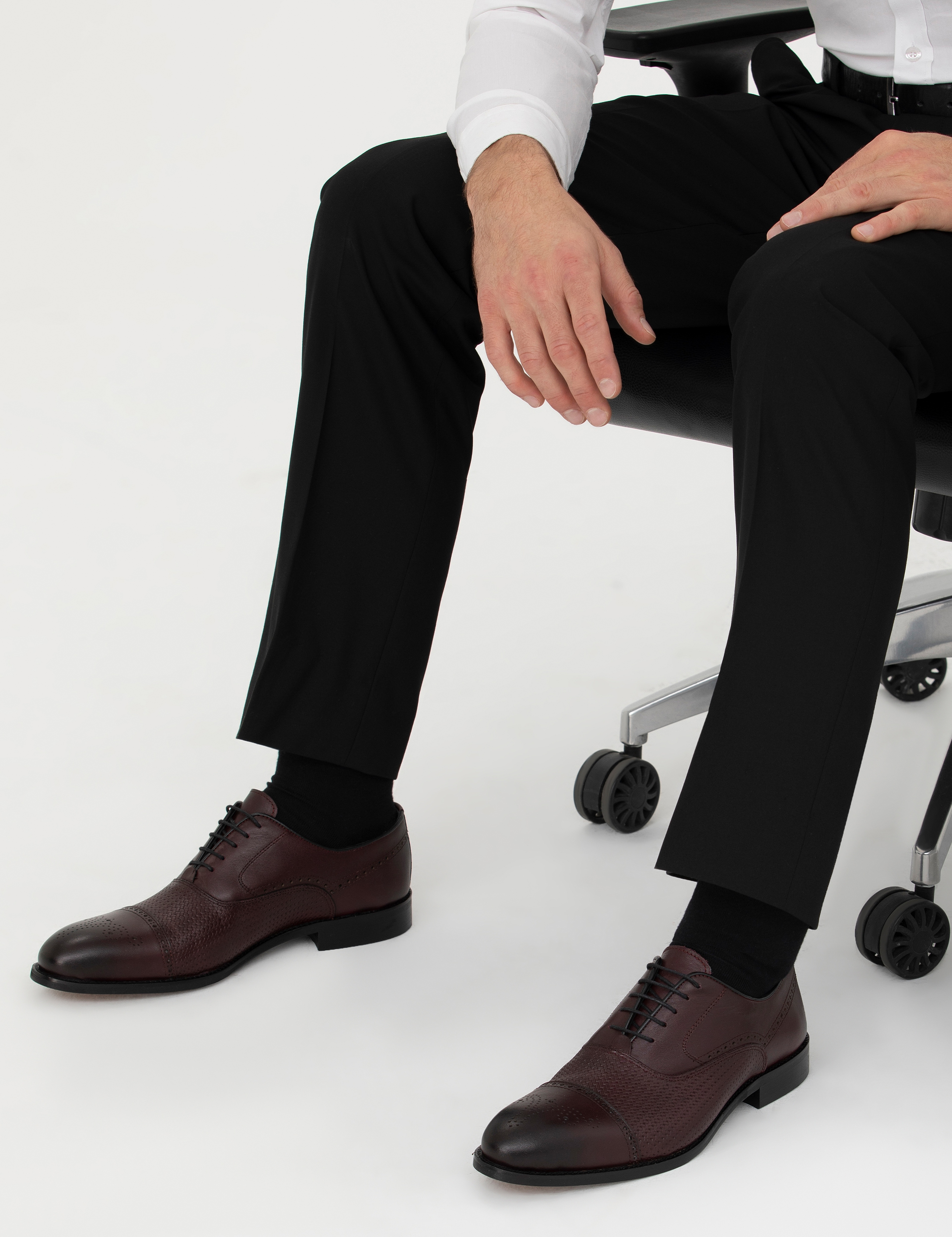 Bordo Klasik Ayakkabı - Image 6