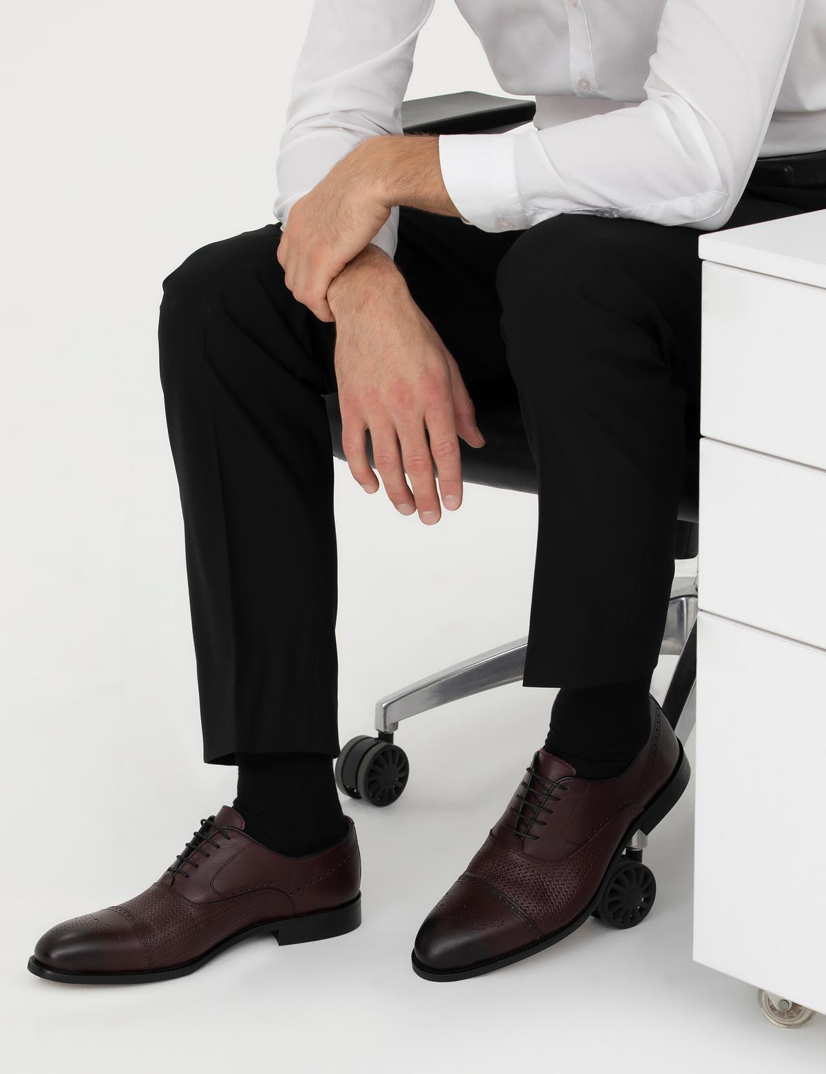 Bordo Klasik Ayakkabı - 50290681020