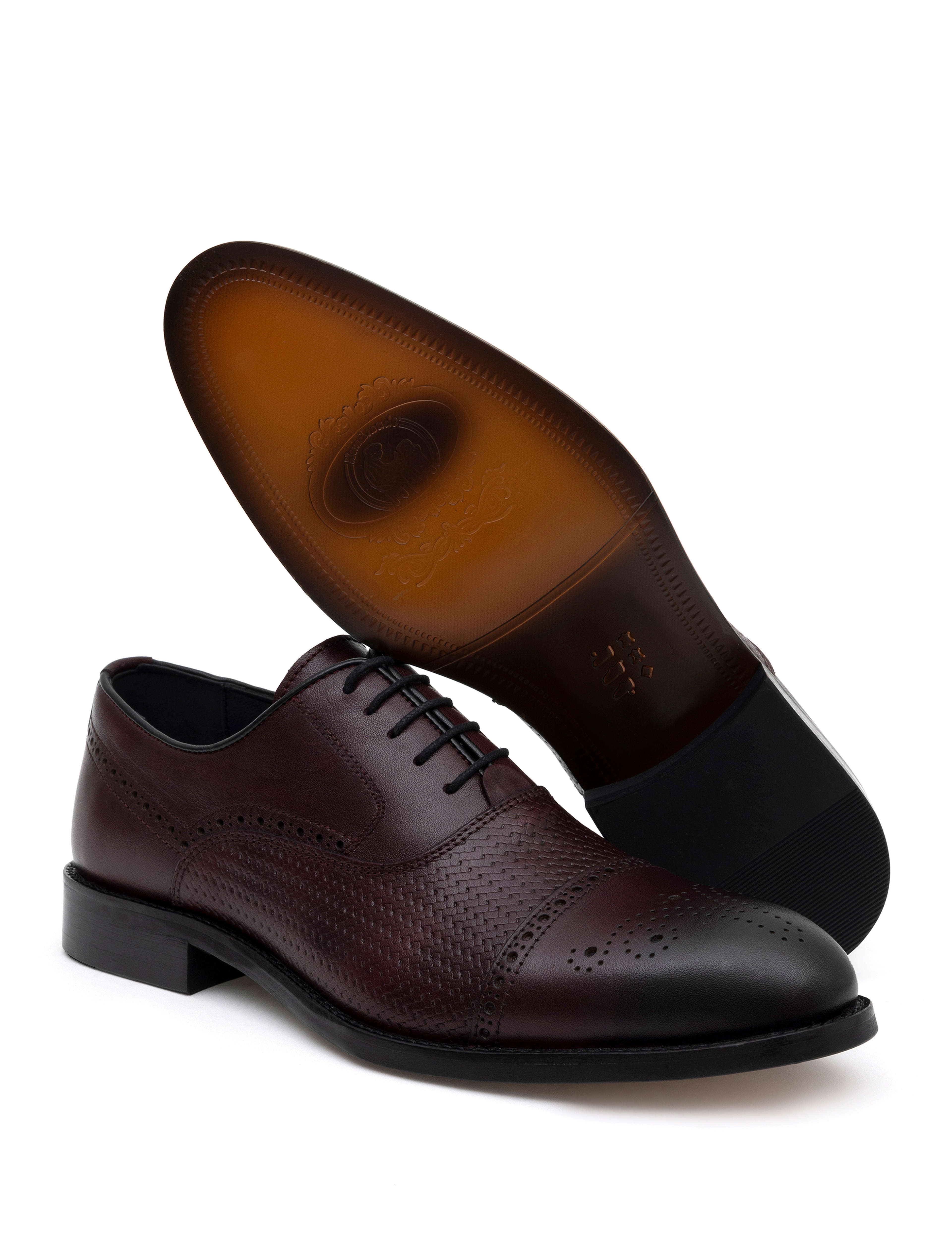 Bordo Klasik Ayakkabı - Image 4