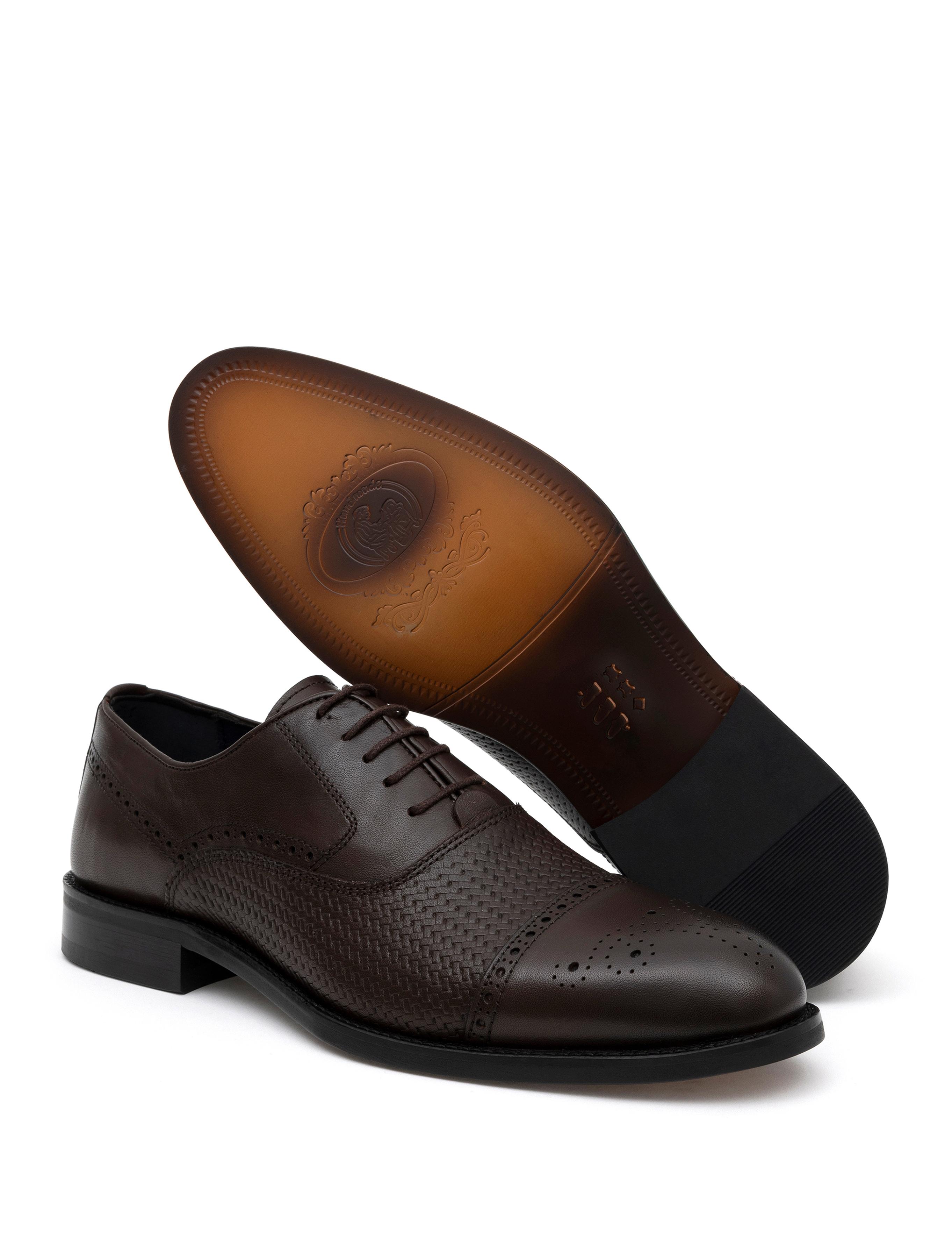 Kahverengi %100 Deri Klasik Ayakkabı