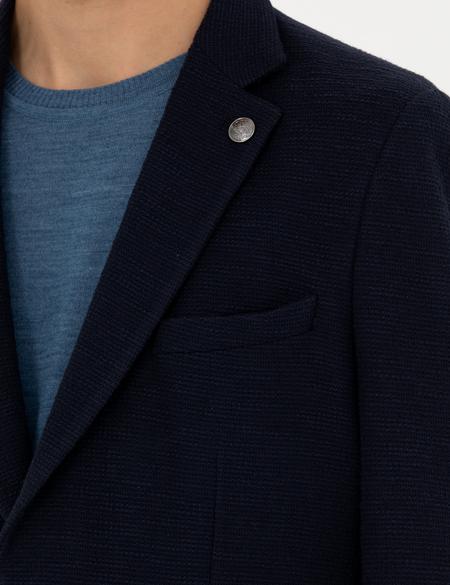 Lacivert %100 Pamuk Ex. Slim Fit Spor Ceket - 50272747053