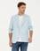 Açık Mavi Ex. Slim Fit Keten Karışımlı Ceket