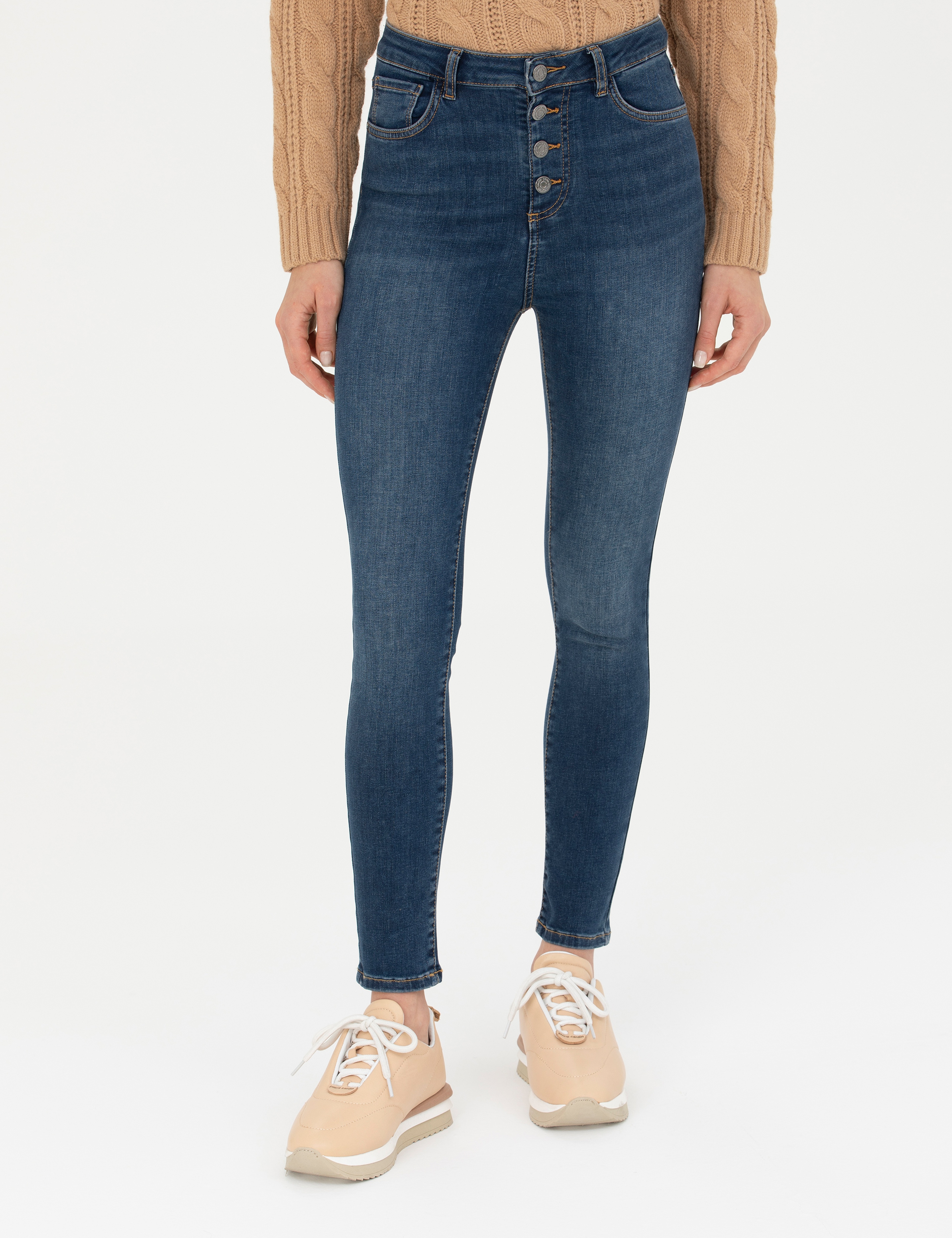 Koyu İndigo Skinny Fit Jean Pantolon - Image 2