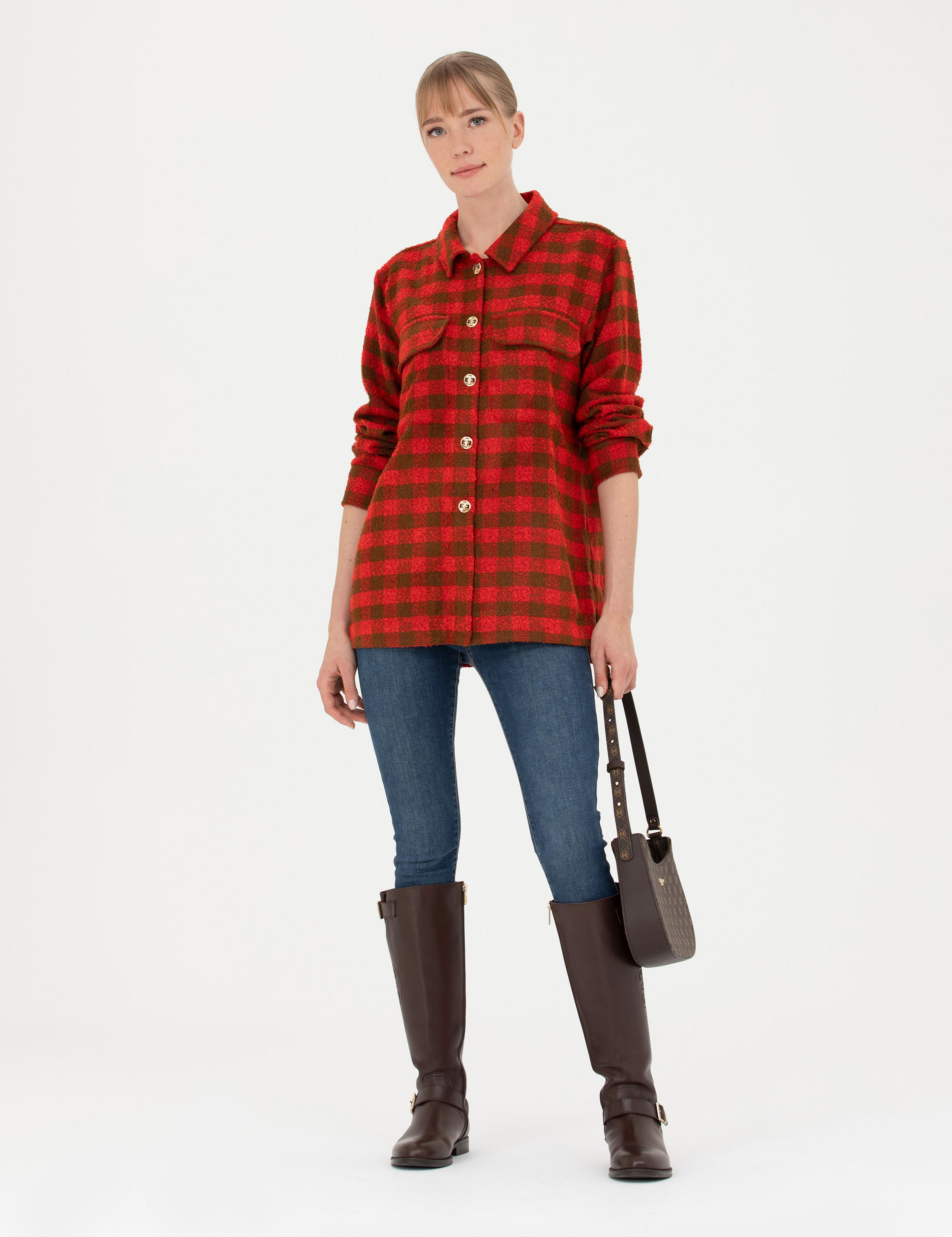 Camel Comfort Fit Oduncu Gömlek