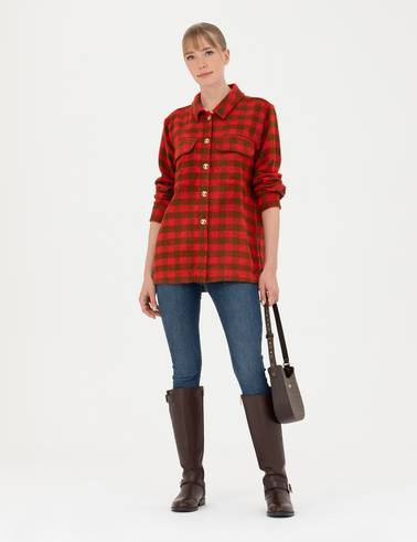 Camel Comfort Fit Oduncu Gömlek