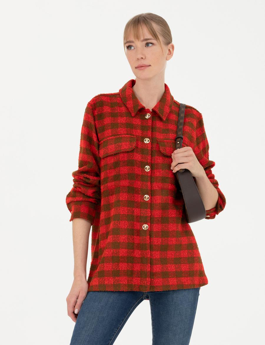 Camel Comfort Fit Oduncu Gömlek