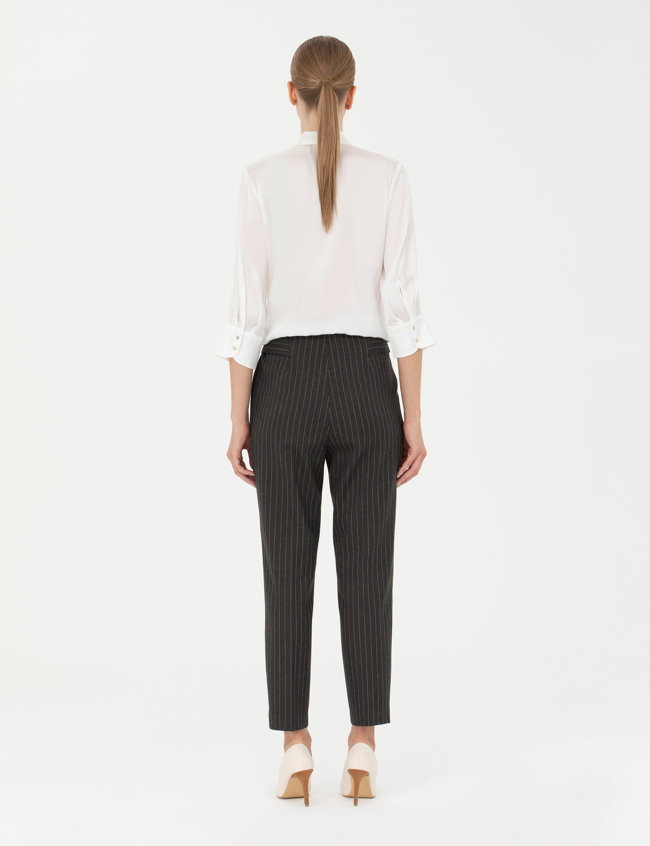 Pierre Cardin Antrasit Carrot Fit Kumaş Pantolon görsel 4