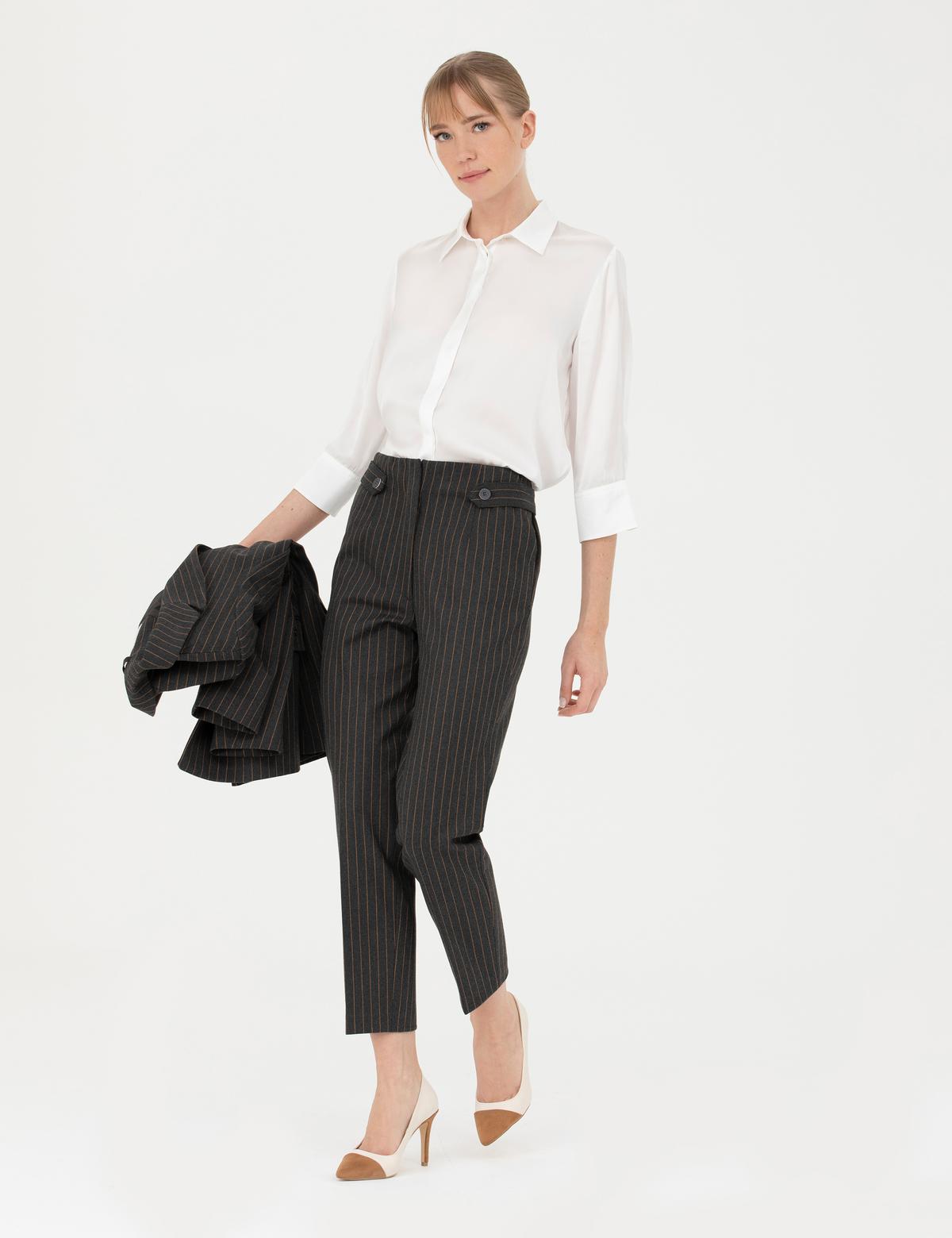 Antrasit Carrot Fit Kumaş Pantolon - 50273082025