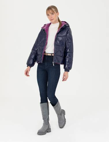 Lacivert Crop Top Mont