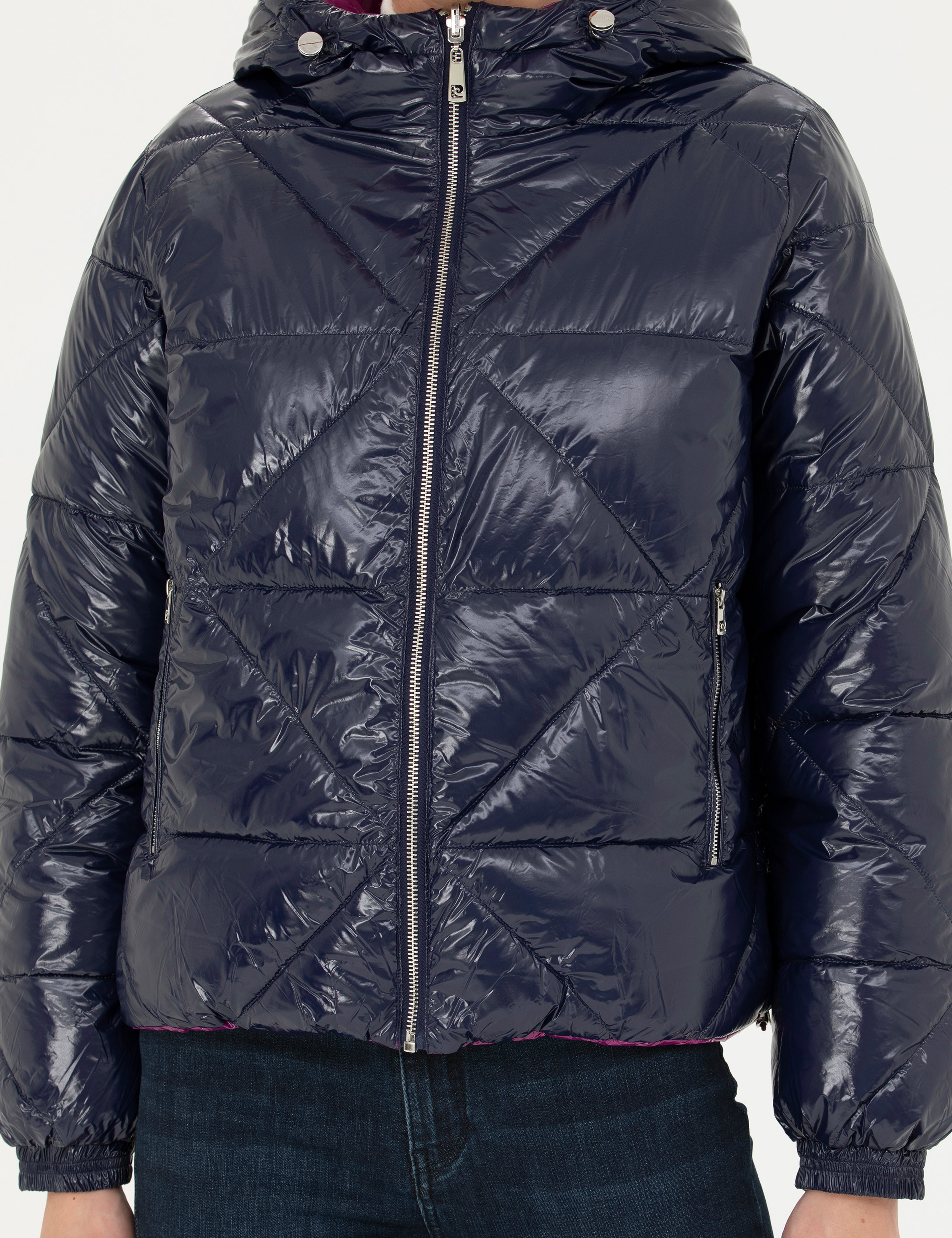 Lacivert Crop Top Mont - Image 7