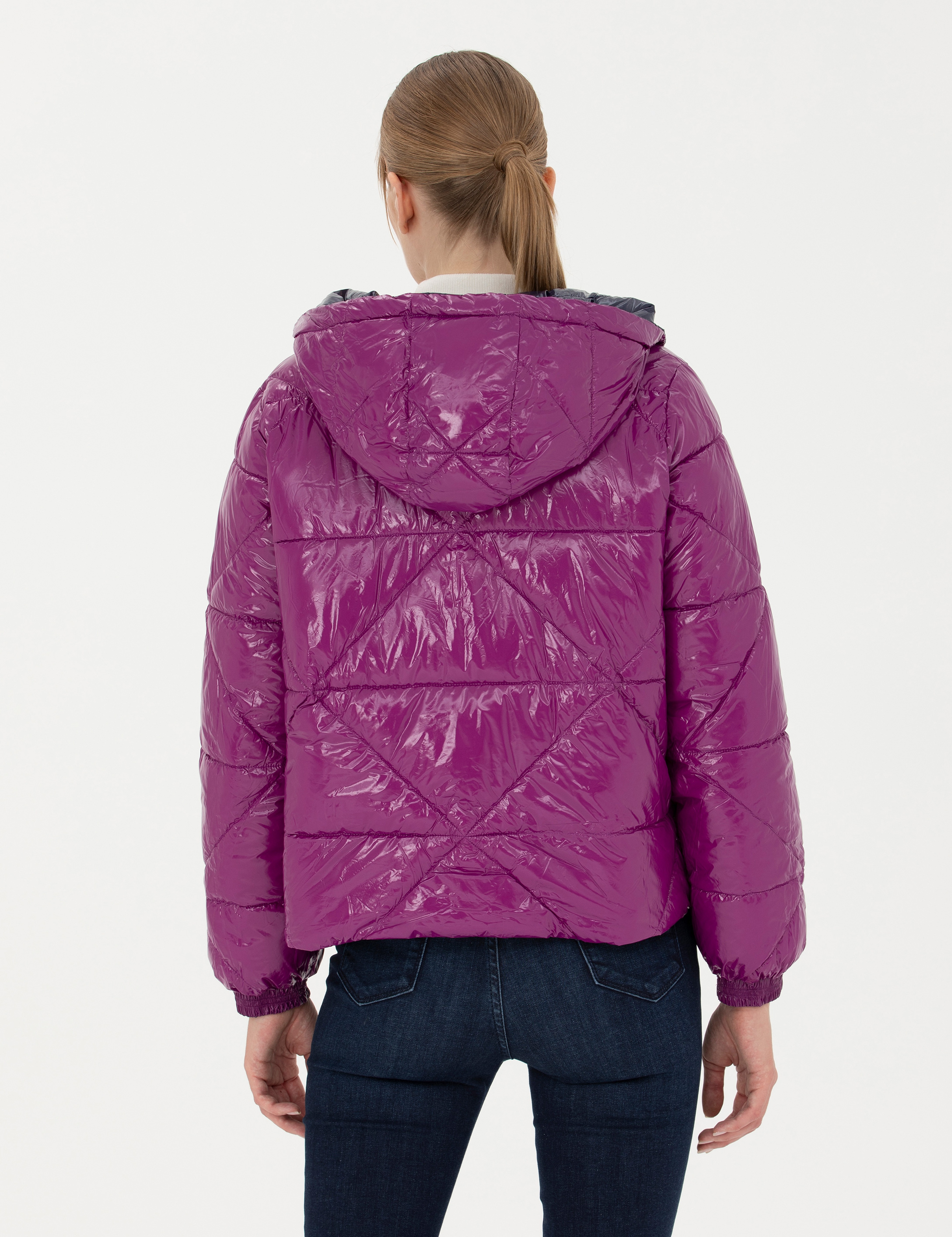 Lacivert Crop Top Mont - Image 6