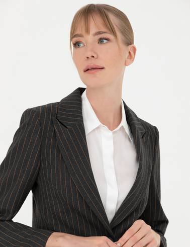 Antrasit Slim Fit Ceket