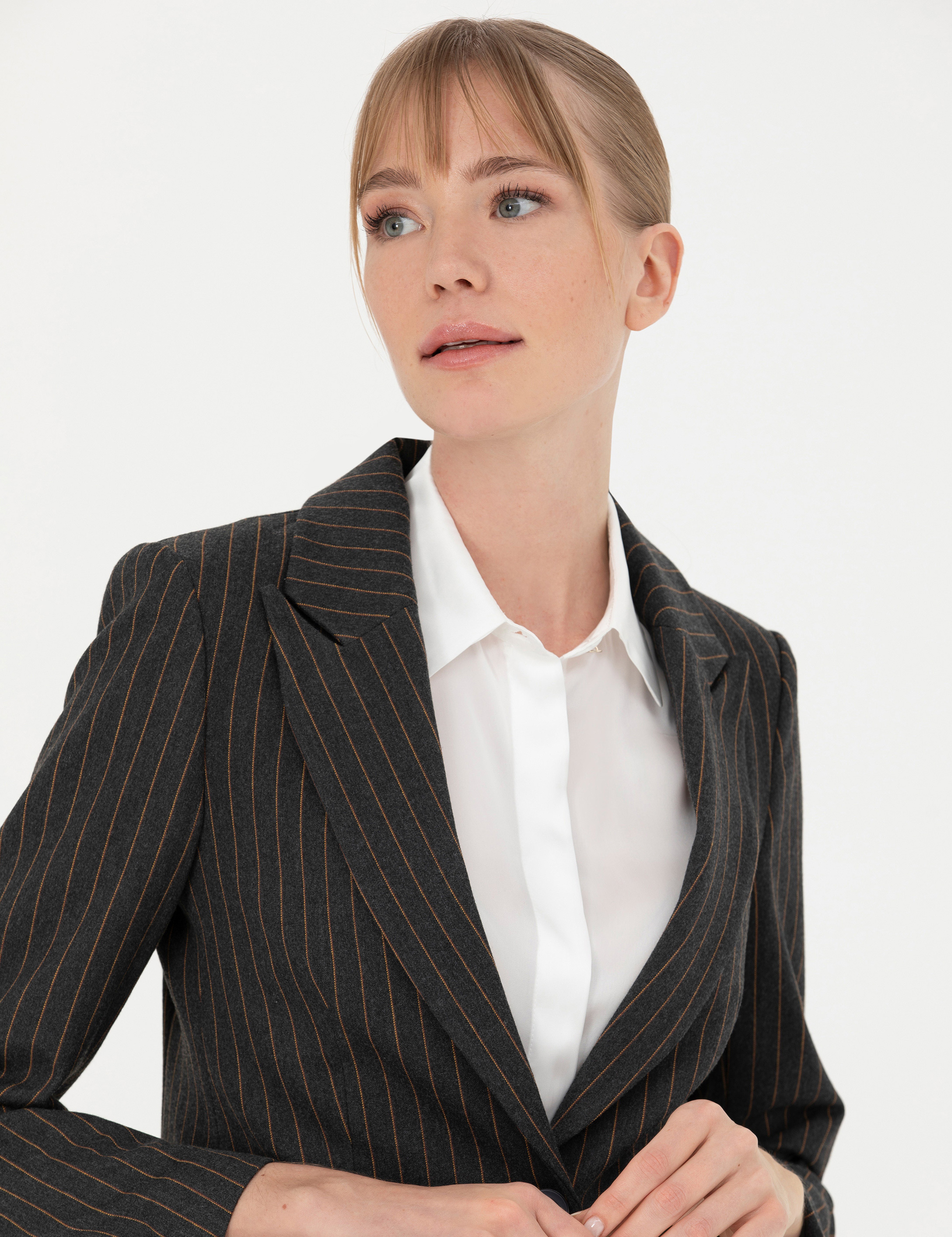Antrasit Slim Fit Ceket - Image 2