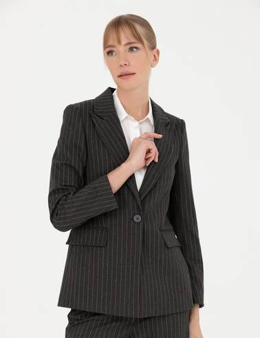 Antrasit Slim Fit Ceket