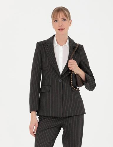 Antrasit Slim Fit Ceket