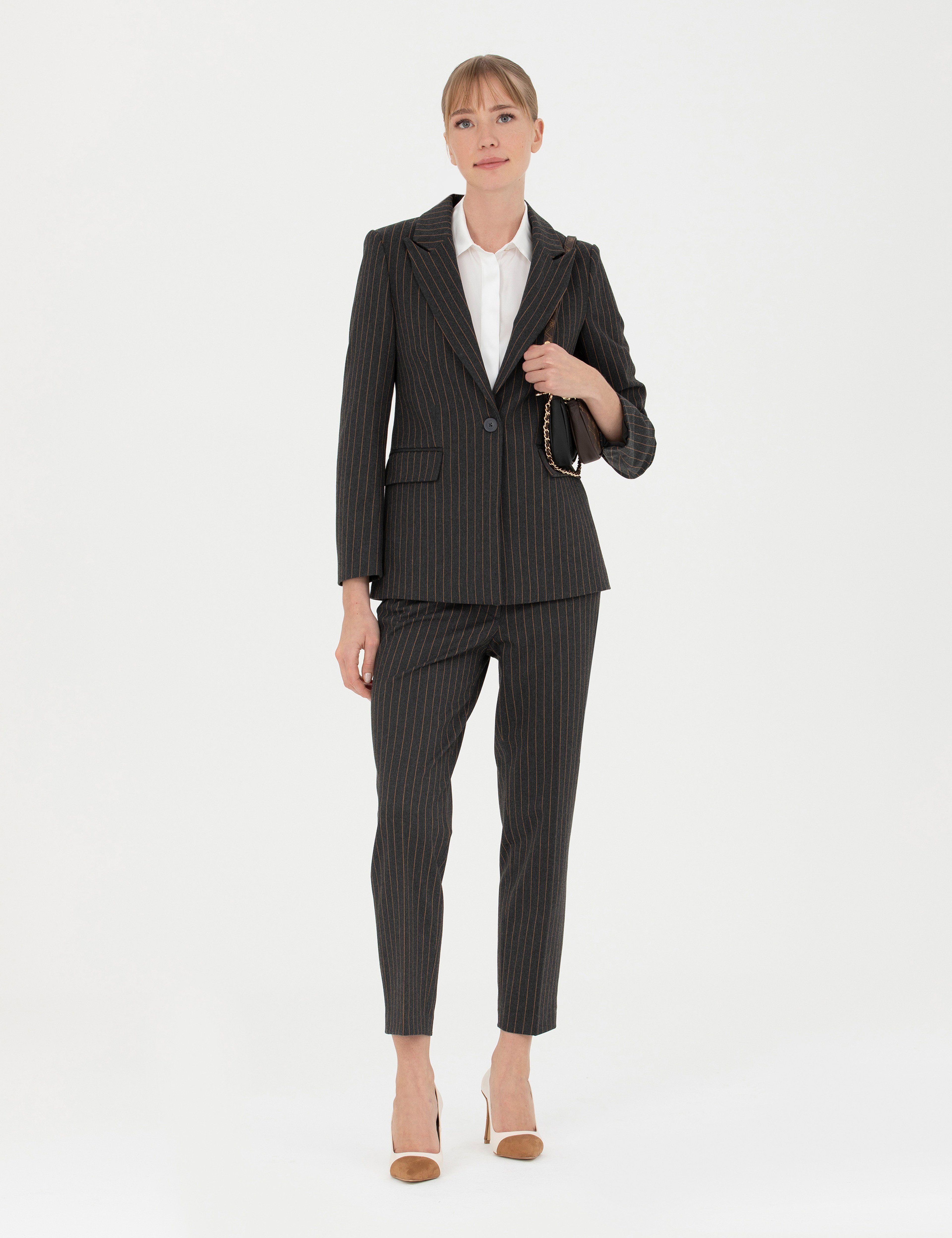 Antrasit Slim Fit Ceket