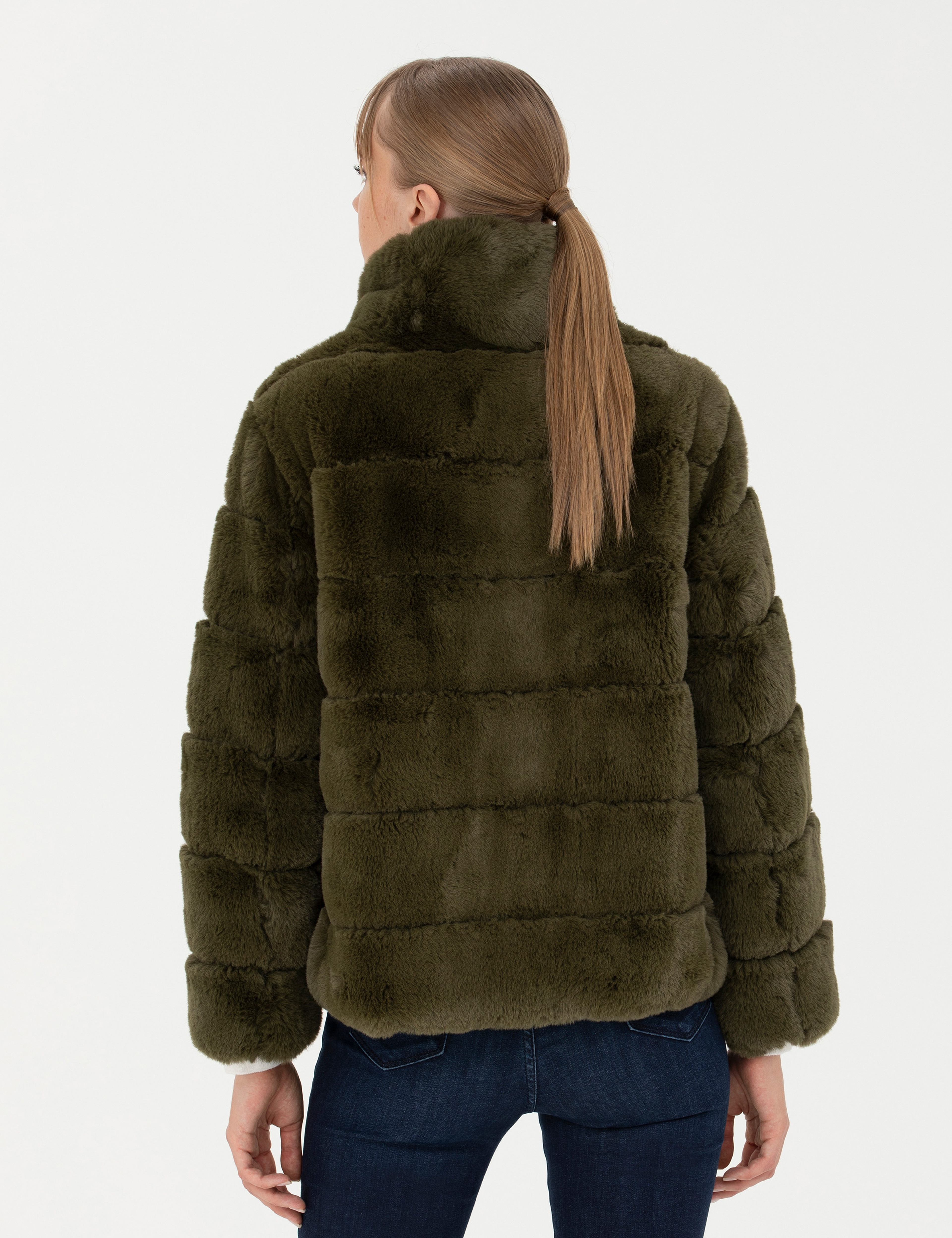 Haki Comfort Fit Suni Kürk - Image 5